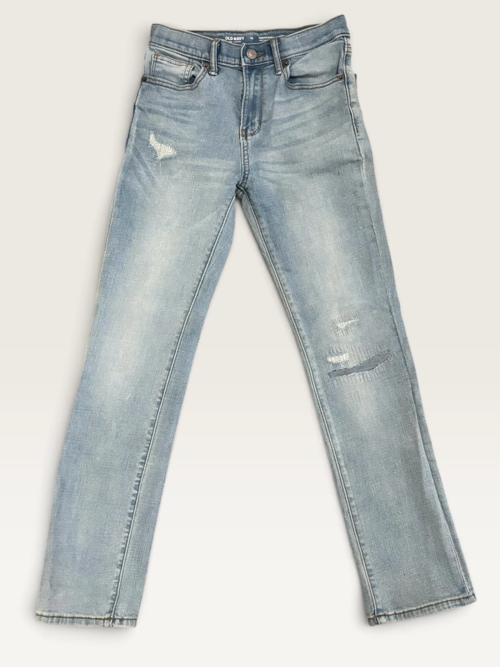 Old Navy Faded Light Blue Straight Leg Jeans